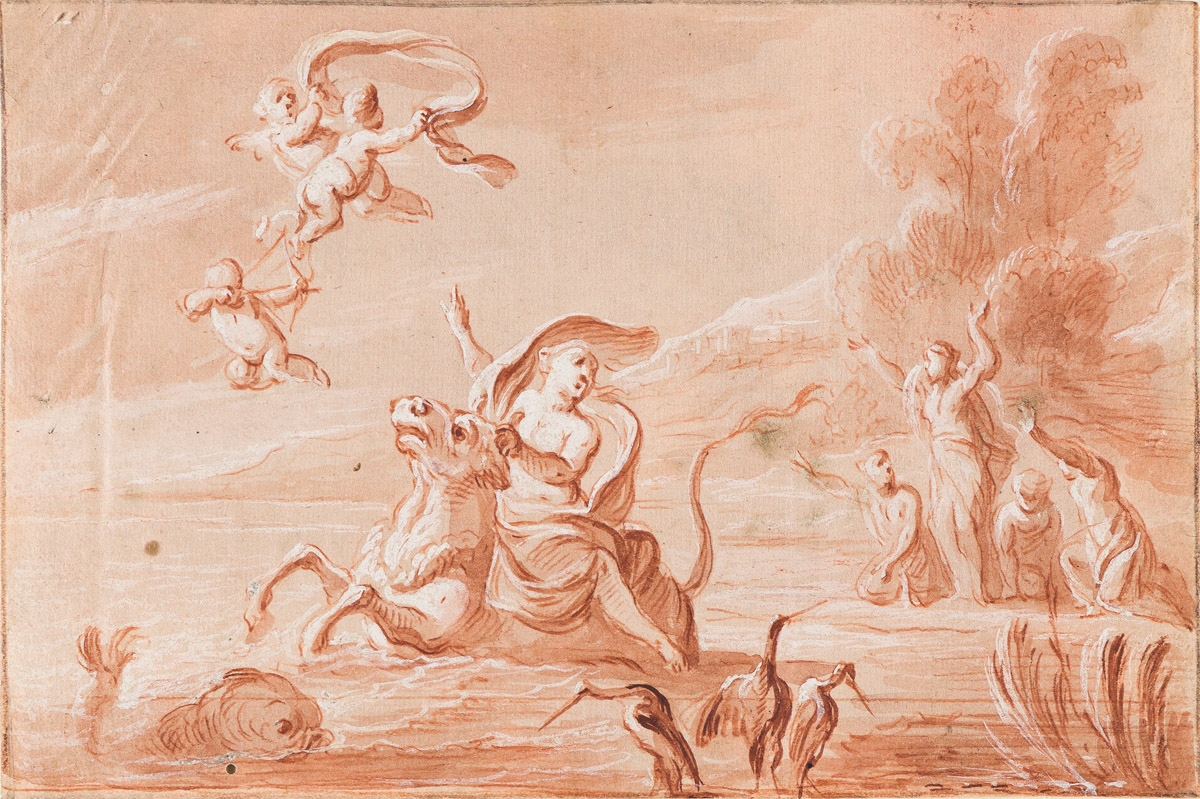 FRENCH SCHOOL, LATE 17TH CENTURY The Rape of Europa.